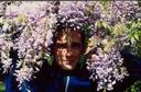 Maciej in the flowers.